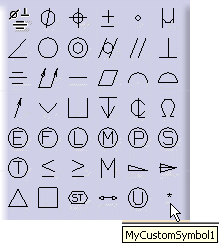 Catia Symbols Font
