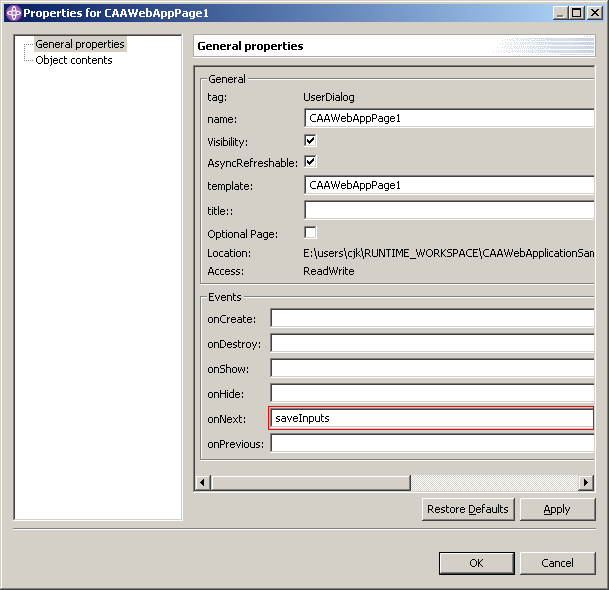 Creating the login page behavior - Step 1/4