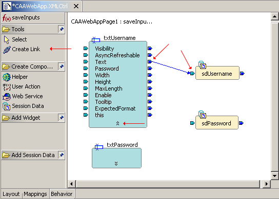 Creating the login page behavior - Step 3/4