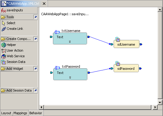 Creating the login page behavior - Step 4/4